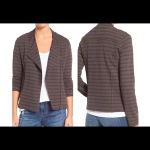 Striped Moto jacket by Caslon size XL